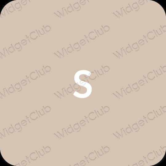 Æstetisk beige SHEIN app ikoner