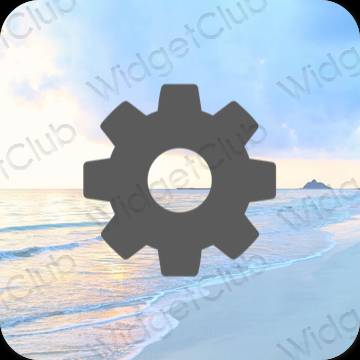 Esthetische Settings app-pictogrammen