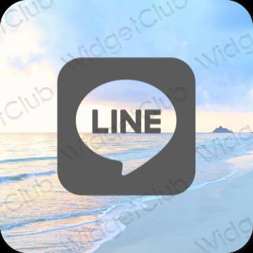 Естетске LINE иконе апликација