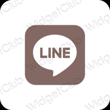 Естетични LINE икони на приложения