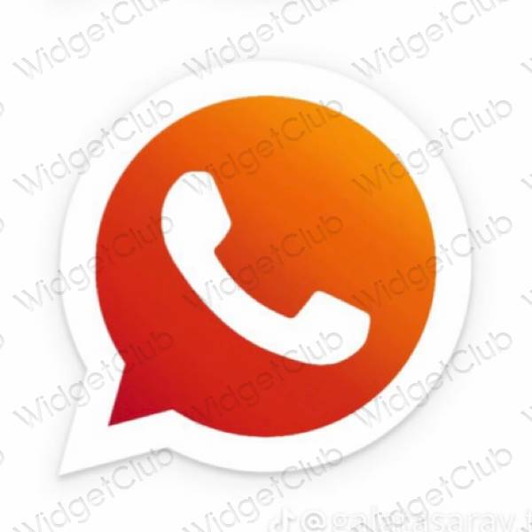 Aesthetic WhatsApp app icons