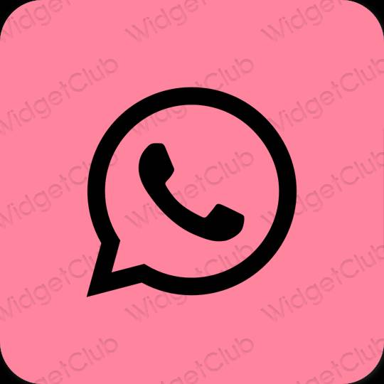 審美的 紫色的 WhatsApp 應用程序圖標
