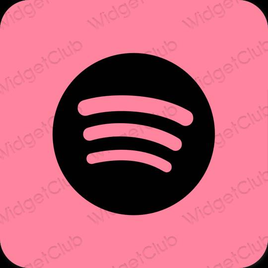 審美的 紫色的 Spotify 應用程序圖標