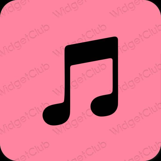 Estetik bənövşəyi Apple Music proqram nişanları