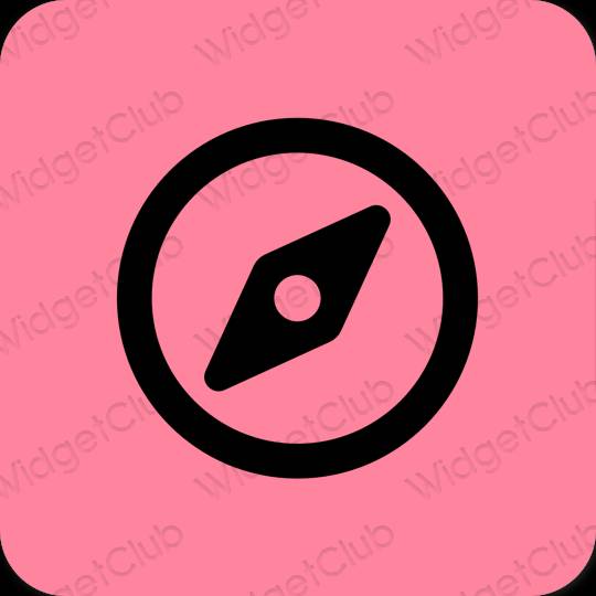 Stijlvol paars Safari app-pictogrammen