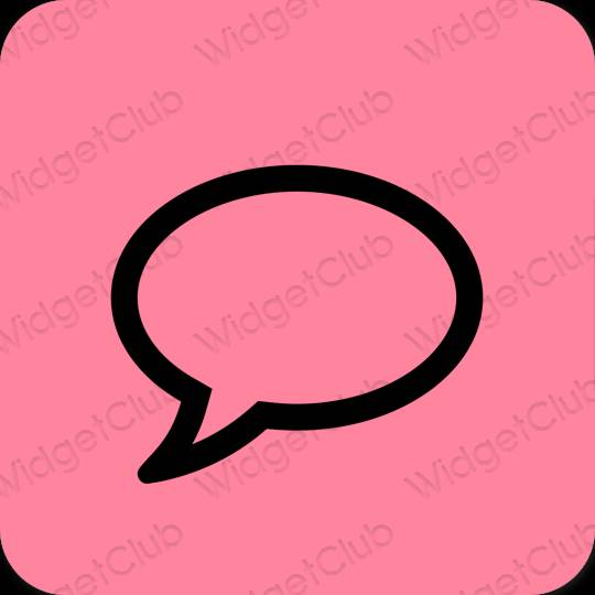 Aesthetic purple Messenger app icons
