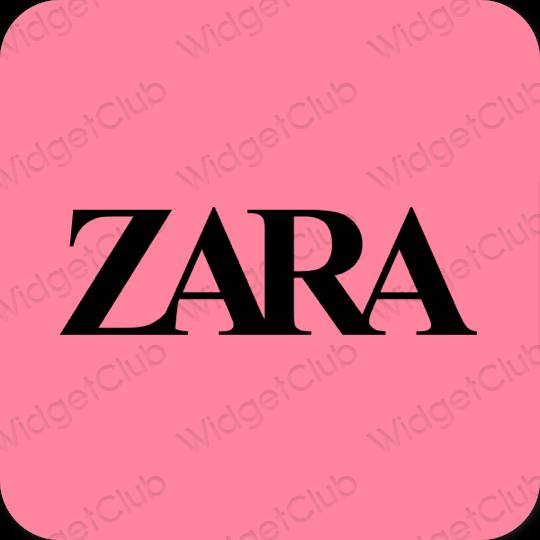 Естетски љубичаста ZARA иконе апликација