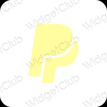 Ästhetische Paypal App-Symbole