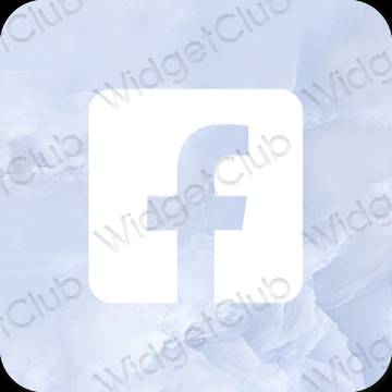 Esthetische Facebook app-pictogrammen