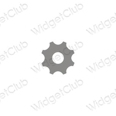 Icônes d'application Settings esthétiques