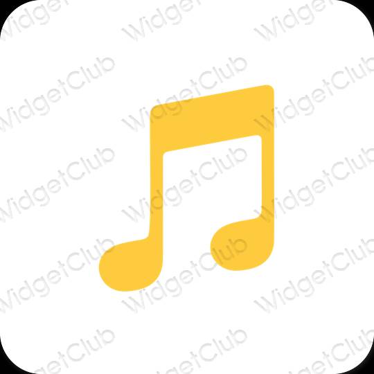 نمادهای برنامه زیباشناسی Apple Music