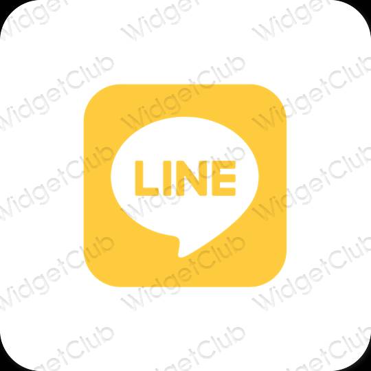 Эстетические LINE значки приложений