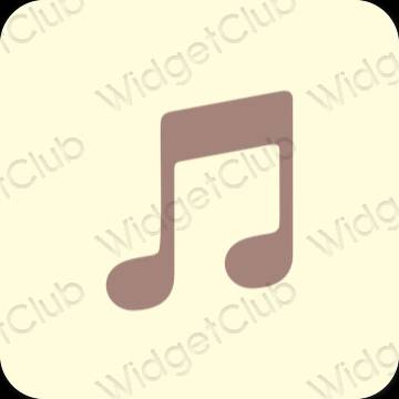 Ästhetische LINE MUSIC App-Symbole