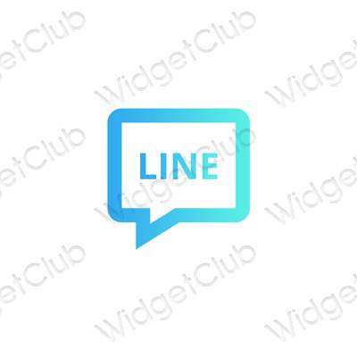 Естетични LINE икони на приложения