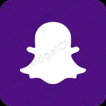 Естетичен син snapchat икони на приложения
