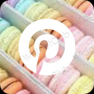 រូបតំណាងកម្មវិធី Pinterest សោភ័ណភាព
