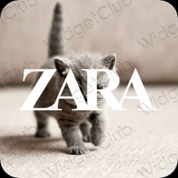 Estetické ikony aplikací ZARA