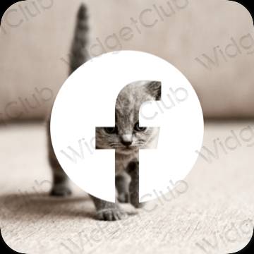 Aesthetic Facebook app icons