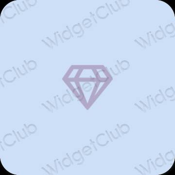 Ästhetisch Violett Zenly App-Symbole