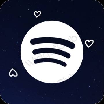 Estetiska Spotify appikoner