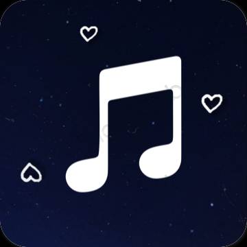 Esthetische Apple Music app-pictogrammen