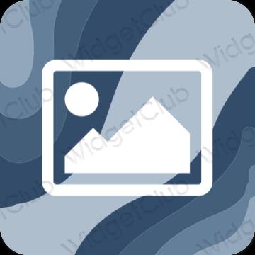 Estetico blu pastello Photos icone dell'app