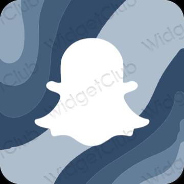 Esthétique mauve snapchat icônes d'application