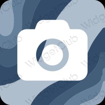 Æstetisk lilla Camera app ikoner