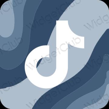 Esthétique mauve TikTok icônes d'application