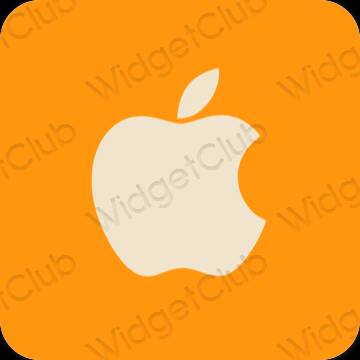 Estetic portocale Apple Store pictogramele aplicației