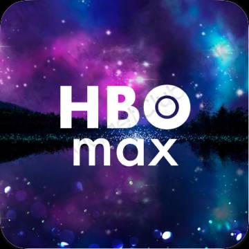 Estética HBO MAX iconos de aplicaciones