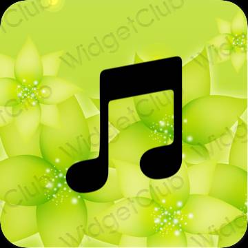 Icônes d'application Music esthétiques