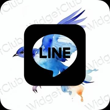 រូបតំណាងកម្មវិធី LINE សោភ័ណភាព