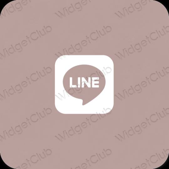 Estetis krem LINE ikon aplikasi