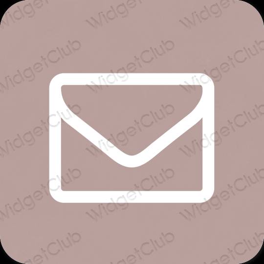 Estetik kuning air Mail ikon aplikasi