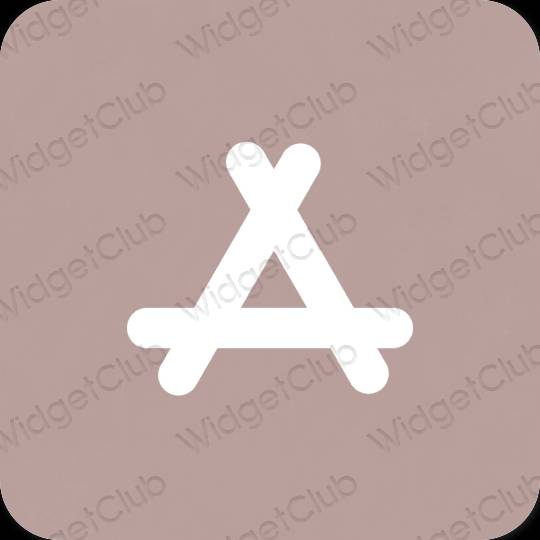 Esztétika bézs AppStore alkalmazás ikonok