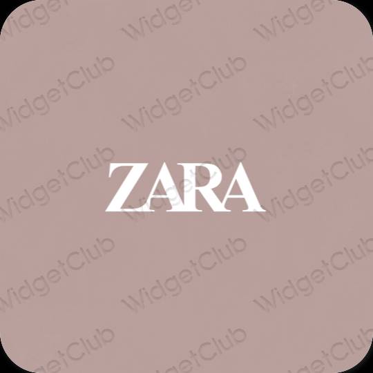 Estetik kuning air ZARA ikon aplikasi