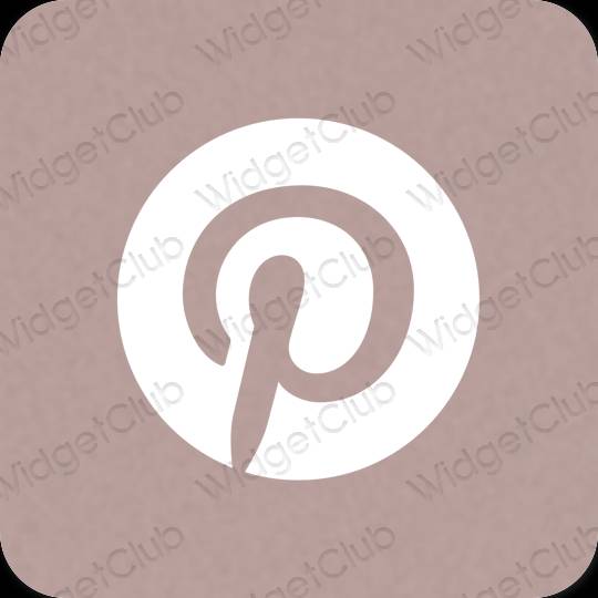 Icônes d'application Pinterest esthétiques