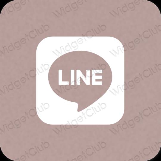 Esthetische LINE app-pictogrammen