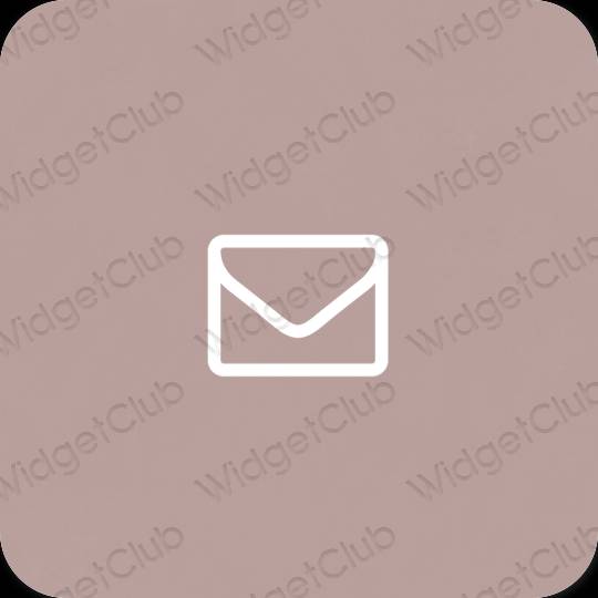 Stijlvol beige Mail app-pictogrammen