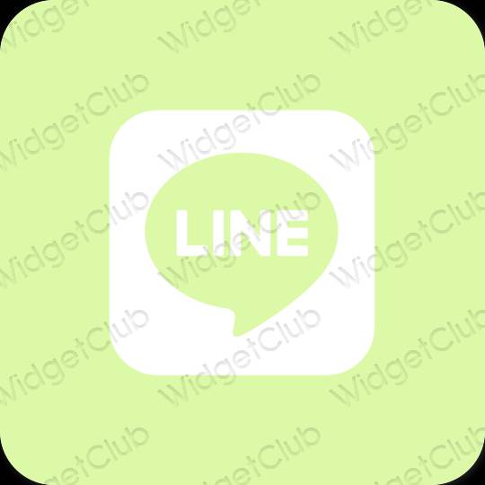 Esthetische LINE app-pictogrammen