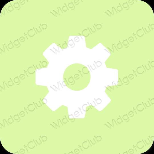 Esthetische Settings app-pictogrammen