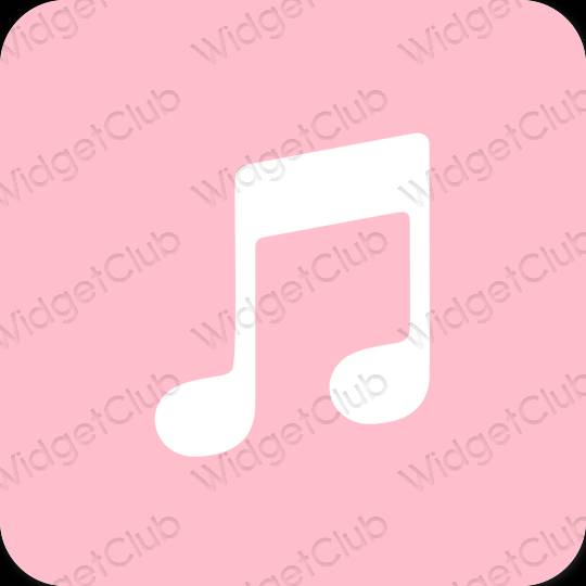 Esthetische Music app-pictogrammen