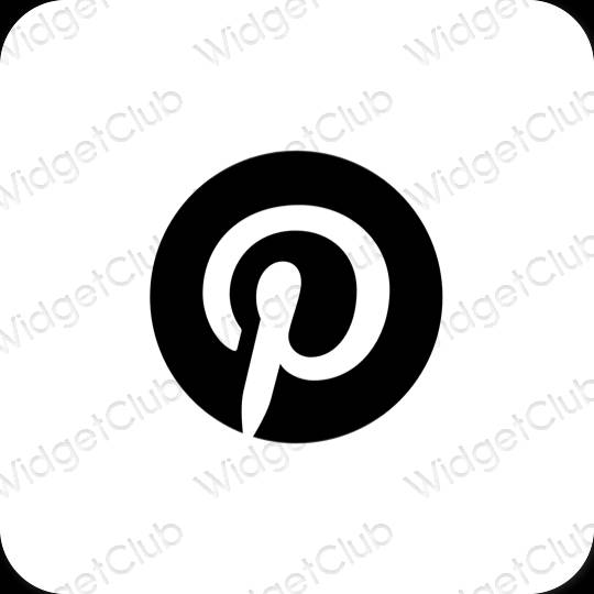 Icônes d'application Pinterest esthétiques