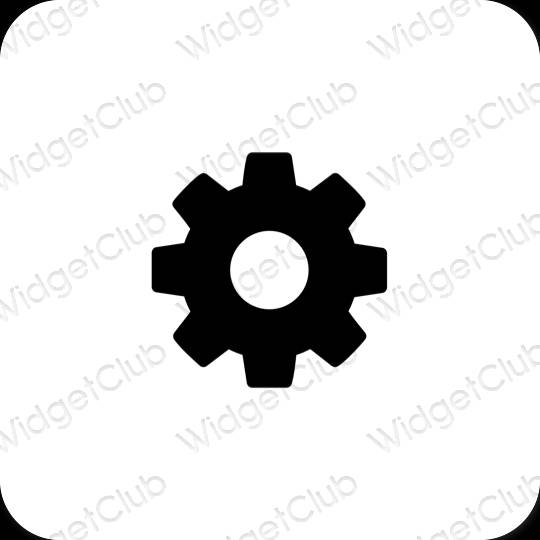 Esthetische Settings app-pictogrammen