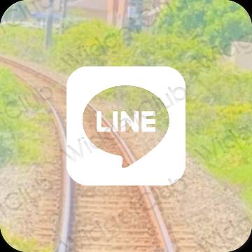 אייקוני אפליקציה LINE אסתטיים