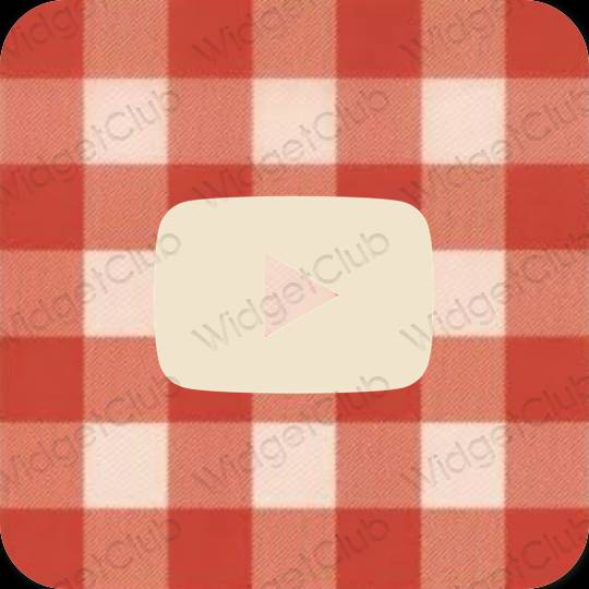Ästhetische Youtube App-Symbole