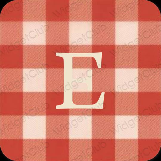 Icônes d'application Etsy esthétiques