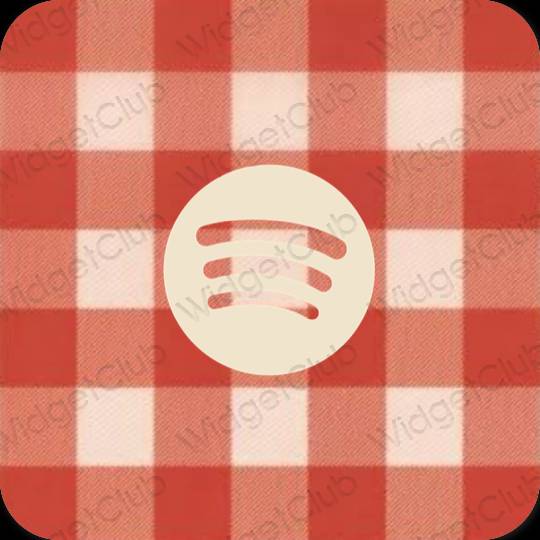 Esthetische Spotify app-pictogrammen