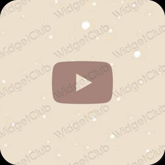 Esthetische Youtube app-pictogrammen